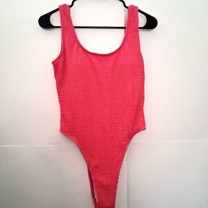 HOT PINK Women's One Piece Swimsuit Size Medium